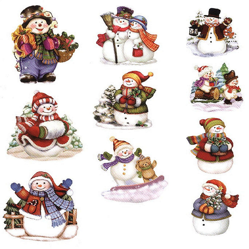 Hearty Crafts Easy3D Precut Toppers  Snowmen Image
