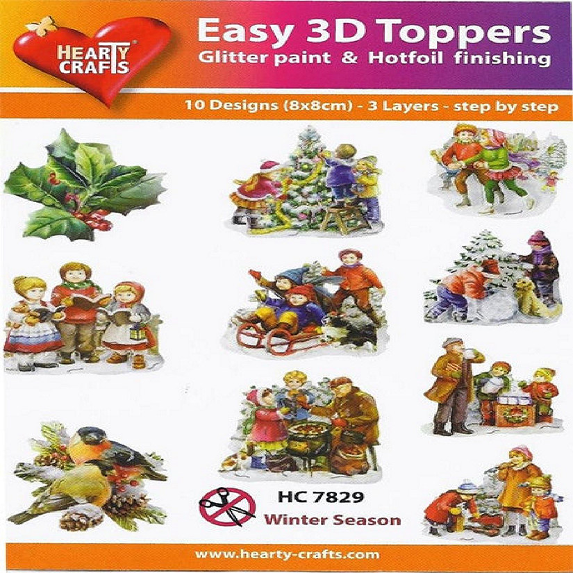 Hearty Crafts Easy3D Precut Toppers  Winter Season Image