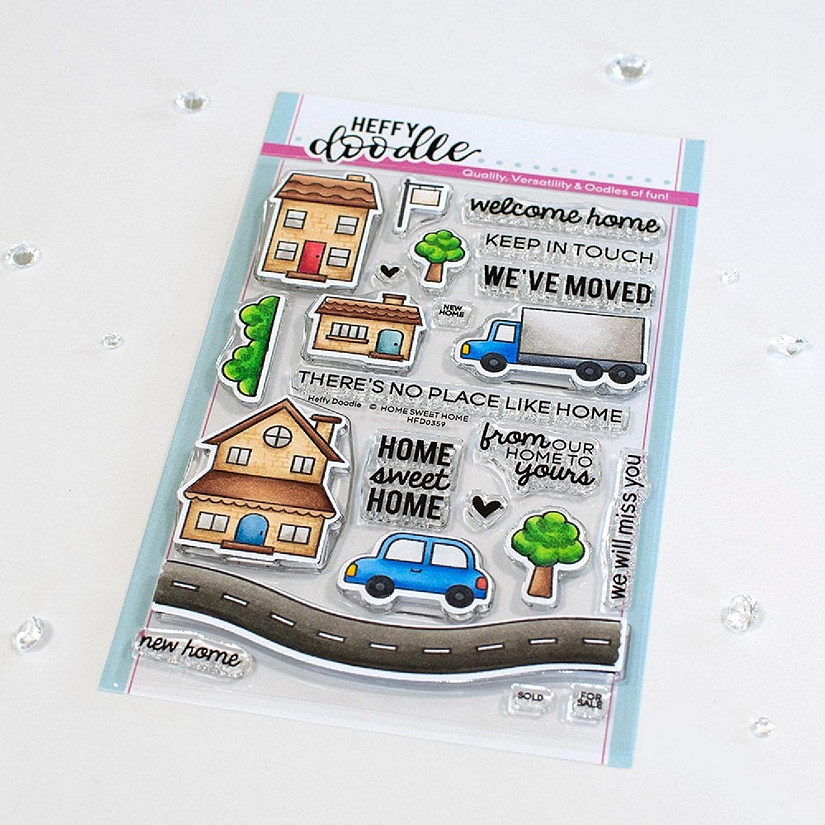 Heffy Doodle Home Sweet Home Stamps Image