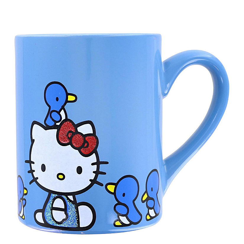 Hello Kitty 14 Ounce Ceramic Glitter Mug Image