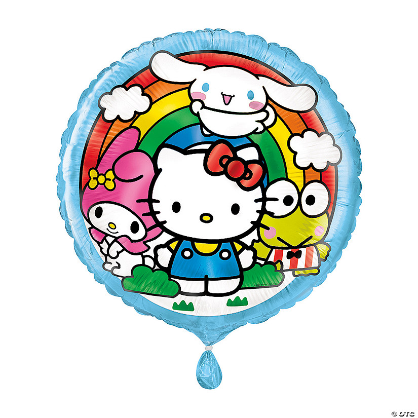Hello Kitty & Friends 18" Round Mylar Balloon Image
