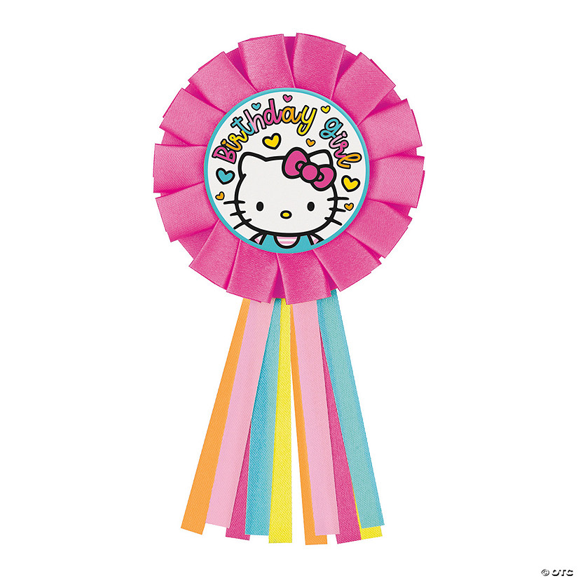 Hello Kitty & Friends Party 5" Birthday Girl Badge Image