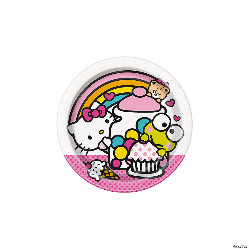 Hello Kitty & Friends Party Round Dessert Plates - 8 Ct. Image