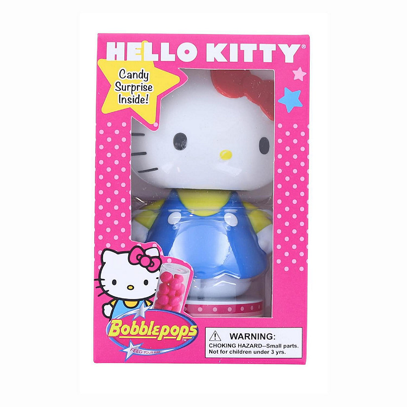Hello Kitty Bobble Pop Figure Candy Dispenser  Blue Image