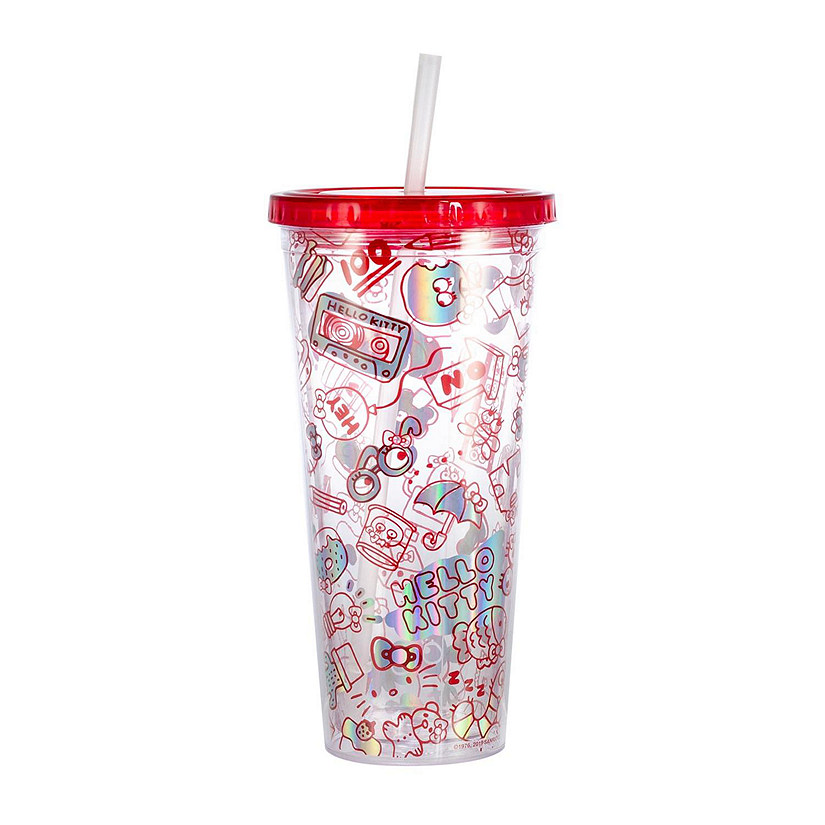 Hello Kitty Doodles 22oz Carnival Cup with Straw & Lid Image