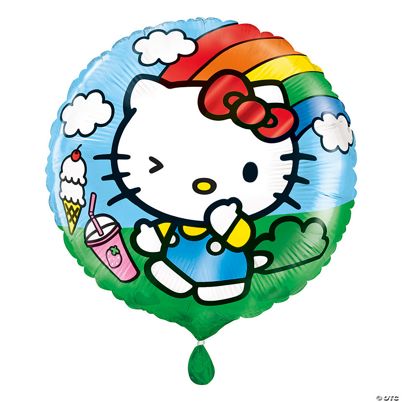 Hello Kitty Round 18" Mylar Balloon Image