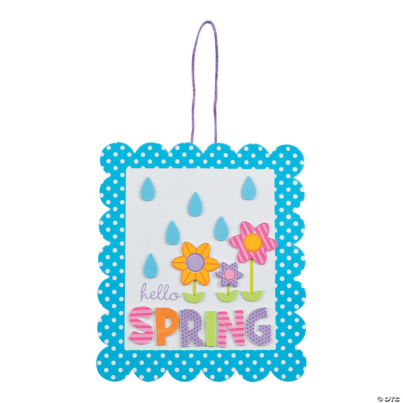 Hello Spring Sign Craft Kit- Makes 12 Image