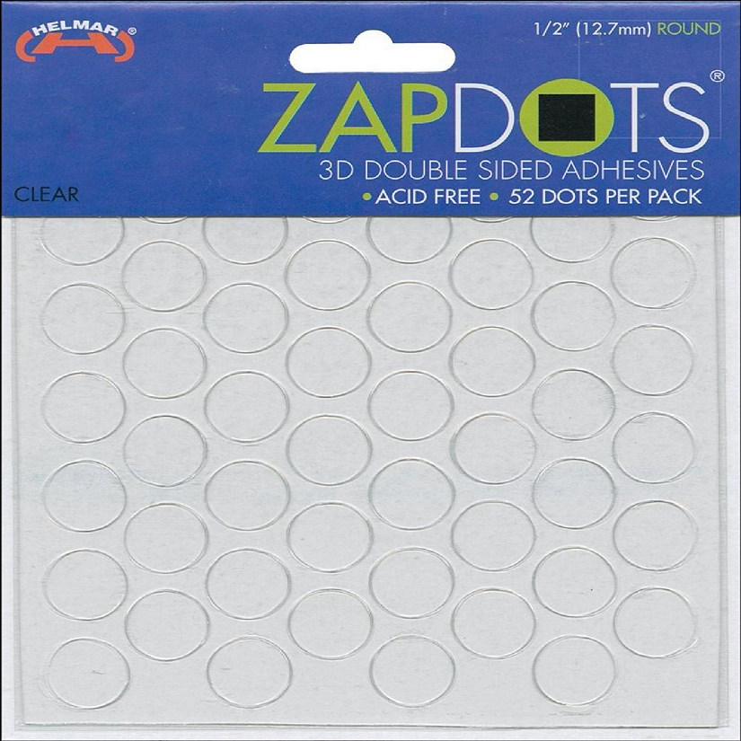 Helmar ZAPDOTS 3D DOUBLE CLEAR ADHESIVBE DOTS 12  127 MM Image