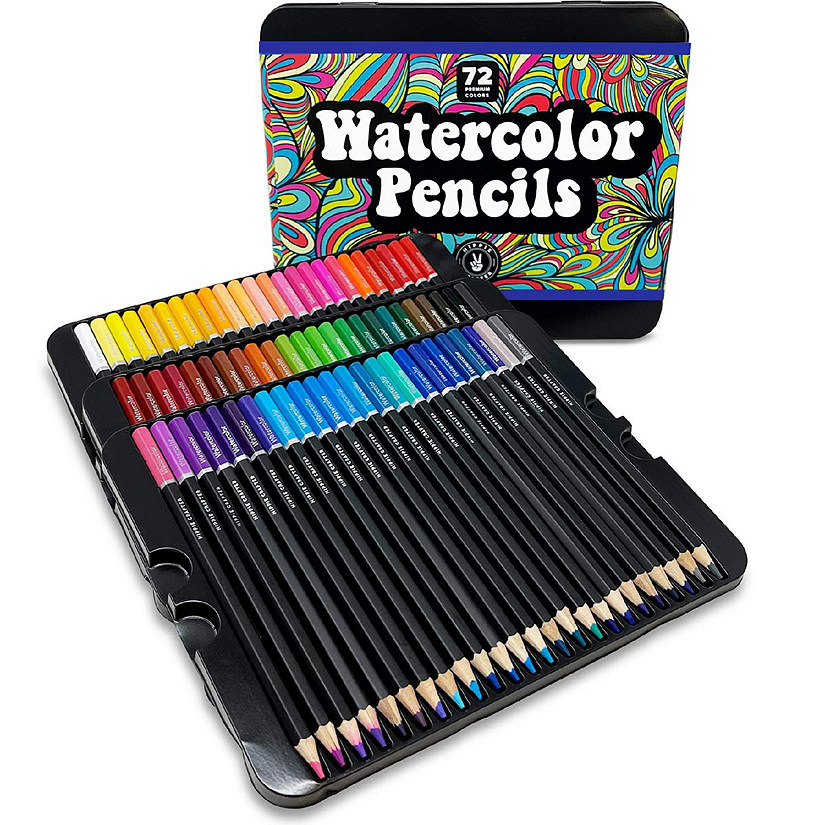 Hippie Crafter 72 Watercolor Pencils Set Image