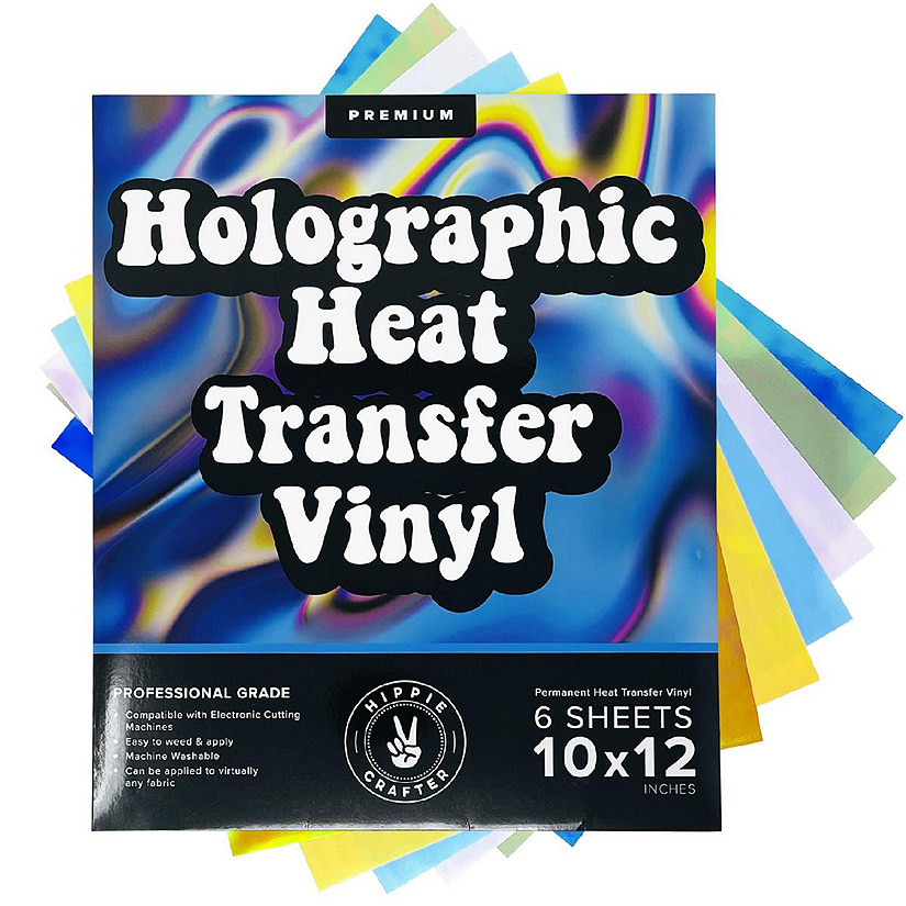 Hippie Crafter Holographic Heat Transfer Vinyl Image