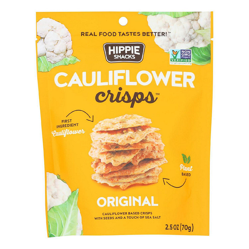 Hippie Snacks - Cauliflower Crsps Original - Case of 8-2.5 OZ Image