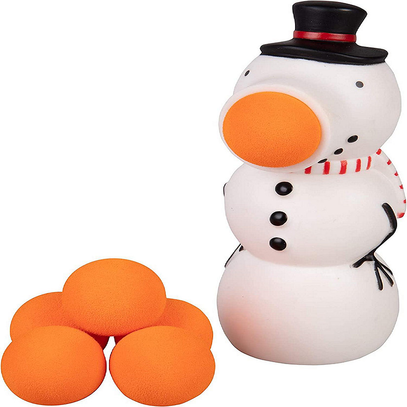Hog Wild Holiday Snowman Popper Toy - Shoot Foam Balls Up to 20ft for Kids Image