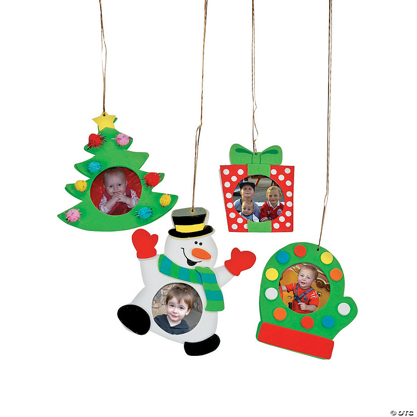 Holiday Picture Frame Ornament Craft Kit - Makes 12 Image