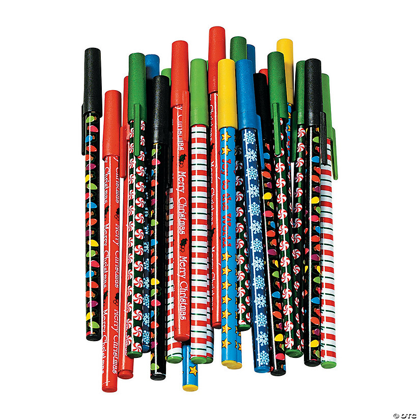 Holiday Stick Pen Assortment - 24 Pc. Image
