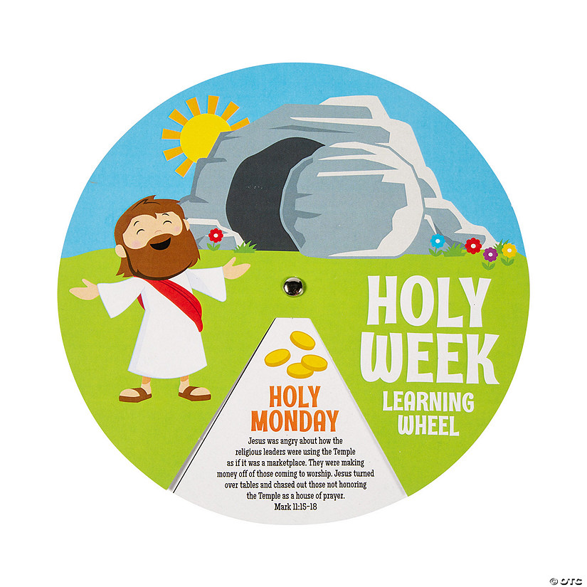 Holy Week Learning Wheels - 12 Pc. Image