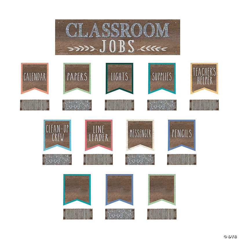 Home Sweet Classroom Jobs Bulletin Board Set - 49 Pc. Image