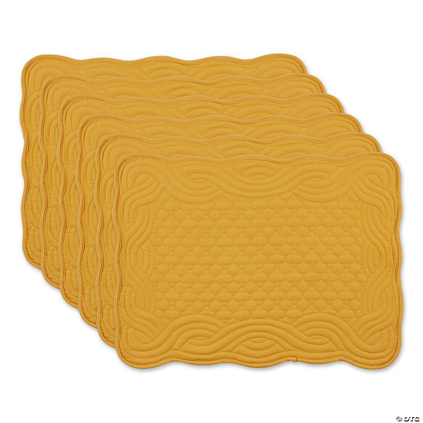 Honey Gold Quilted Farmhouse Placemat (Set Of 6) Image