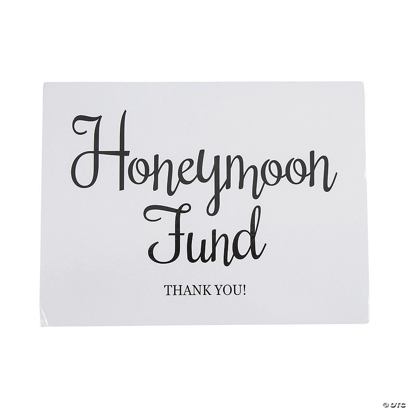 Honeymoon Fund Sign Image
