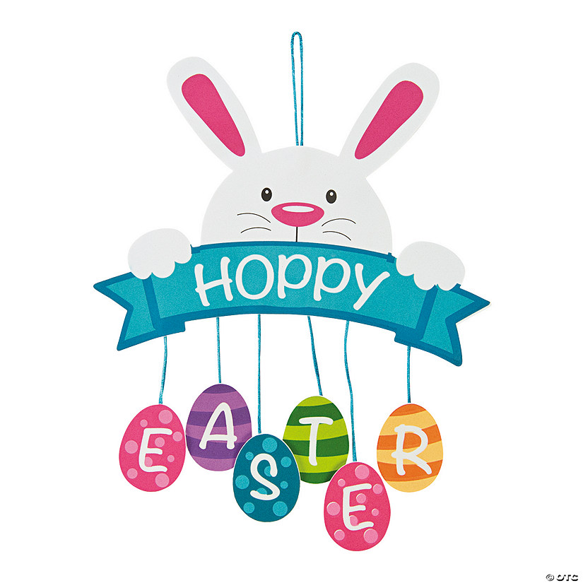 Hoppy Easter Mobile Sign Craft Kit- Makes 12 Image