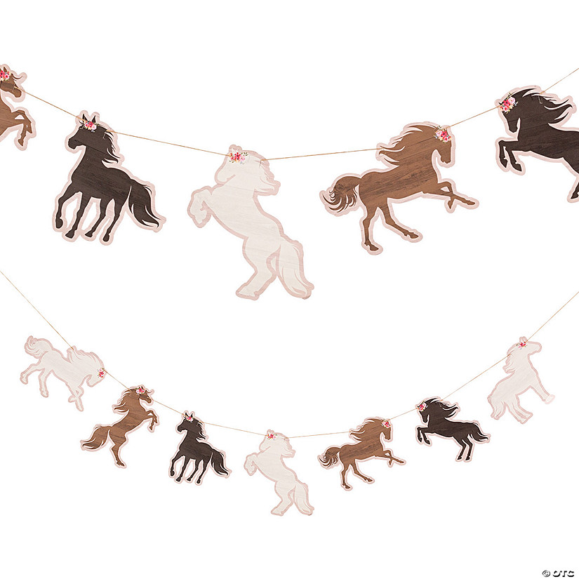 Horse Silhouette Garland Image