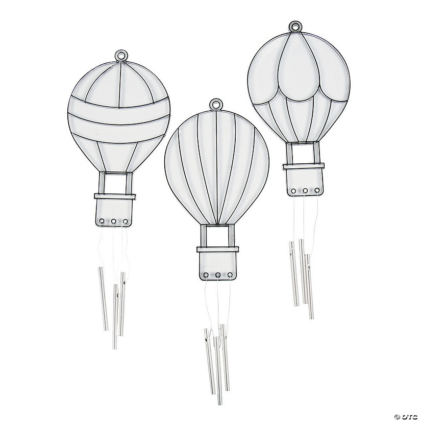 Hot Air Balloon Suncatcher Wind Chimes - 12 Pc. Image