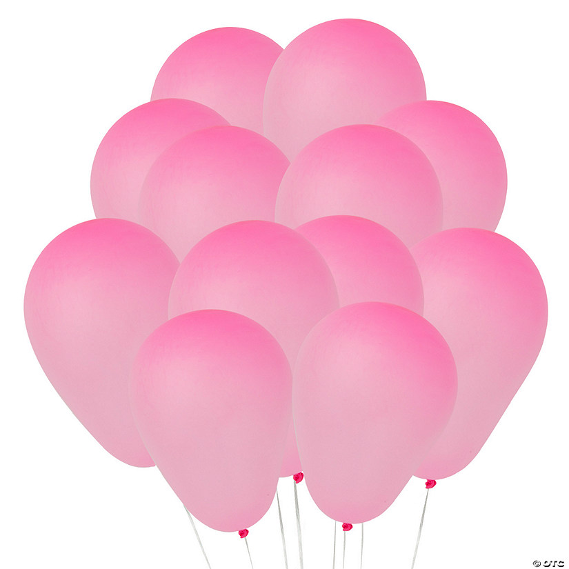Hot Pink 9" Latex Balloons - 24 Pc. Image