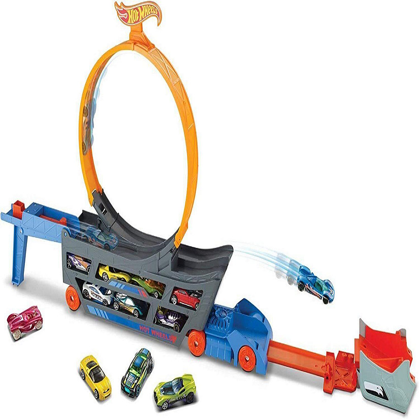 Hot Wheels Stunt & Go Transforming Track with 1 Hot Wheels Vehicle Image