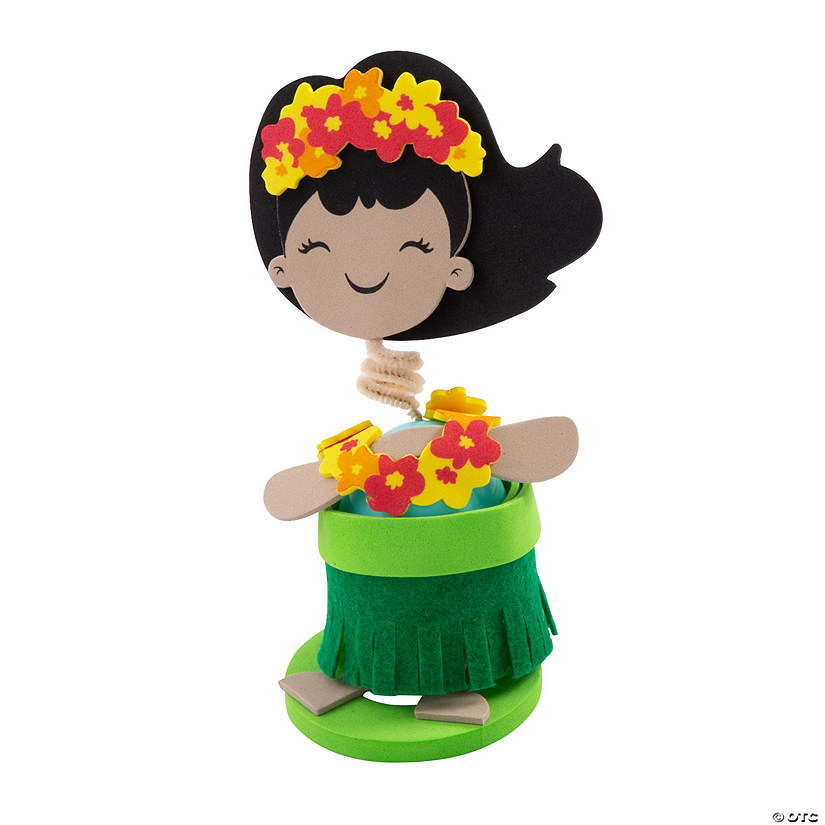 Hula Girl Bobblehead Craft Kit - Makes 12 Image