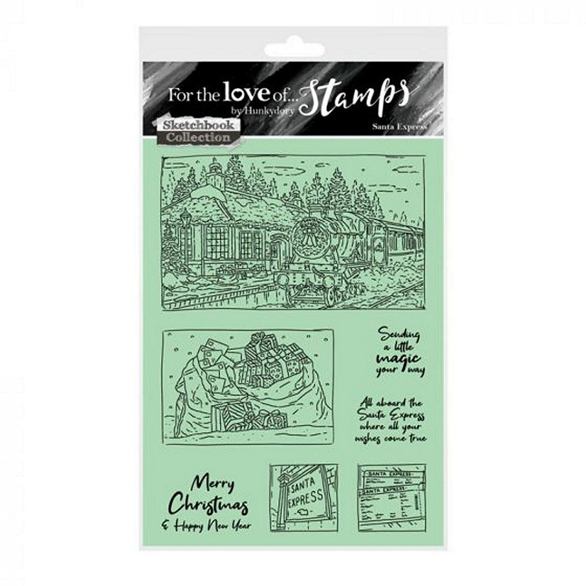 Hunkydory Crafts For The Love Of Stamps  Santa Express A6 Stamp Set Image