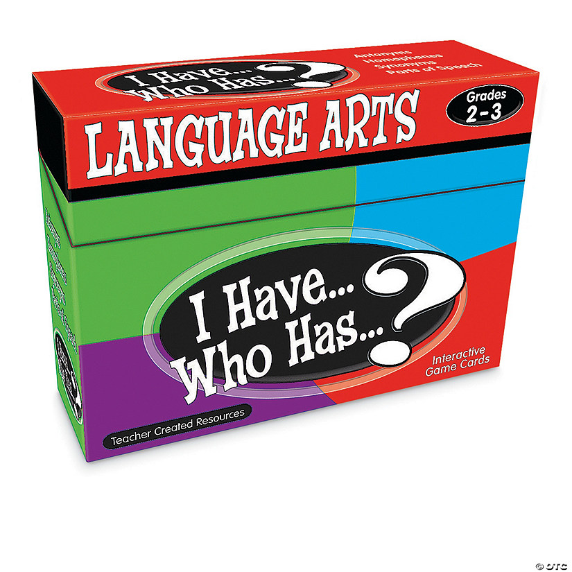 I Have, Who Has Language Arts Grades 3 to 4 Image