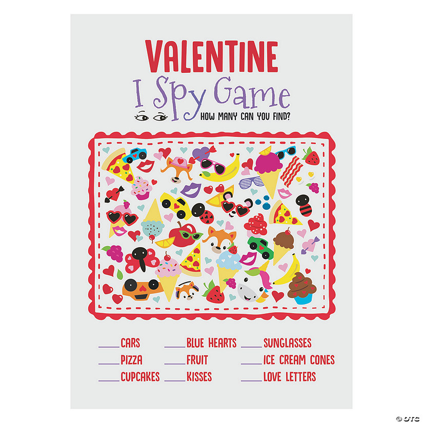 I Spy Valentine&#8217;s Day Activity Sheets - 24 Pc. Image