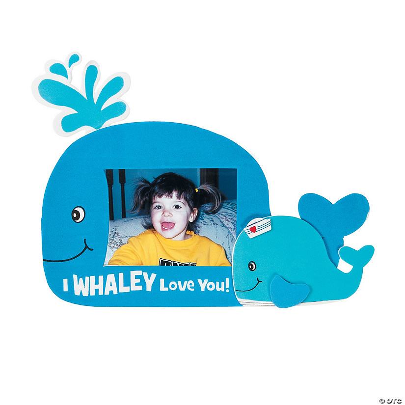 I Whaley Love You Picture Frame Magnet Craft Kit Image