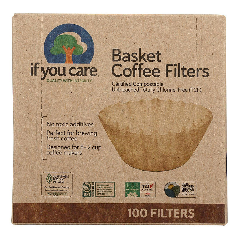 If You Care Coffee Filters - Basket - Case of 12 - 100 Count Image