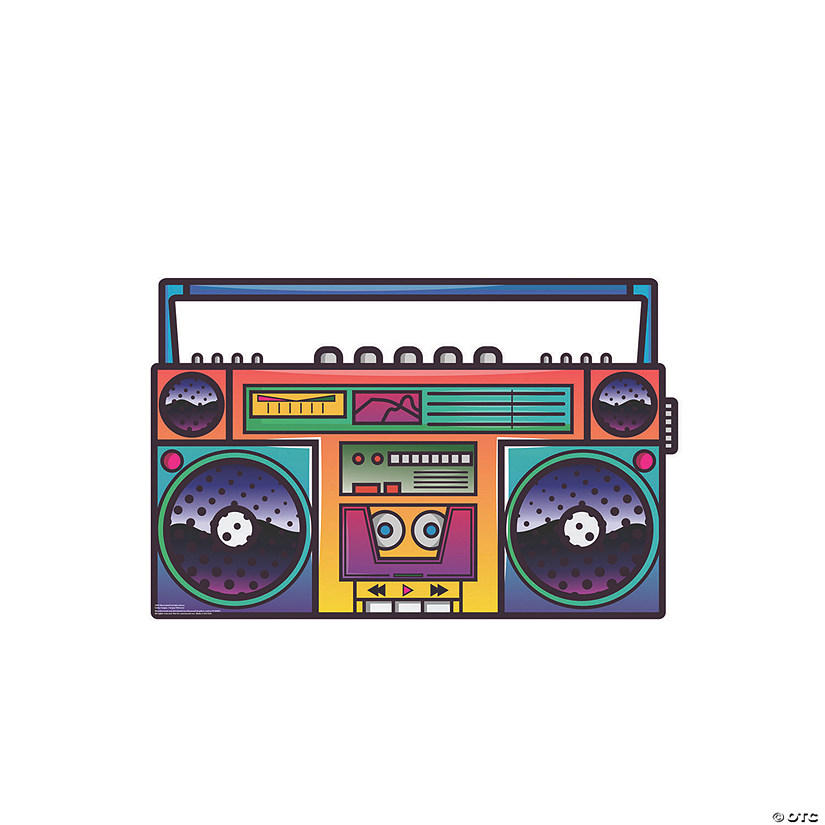 Illustrated Boombox Cardboard Stand-Up Image