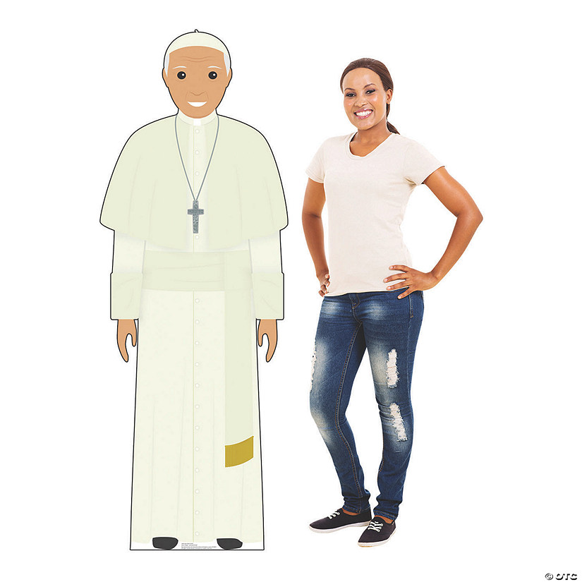 Illustrated Pope Lifesize Cardboard Stand-Up Image