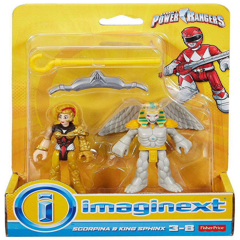 Imaginext King Sphinx & Scorpina Figures Mighty Morphin Power Rangers Fisher-Price Image