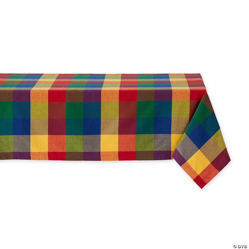 Indian Summer Check Tablecloth 52X52 Image