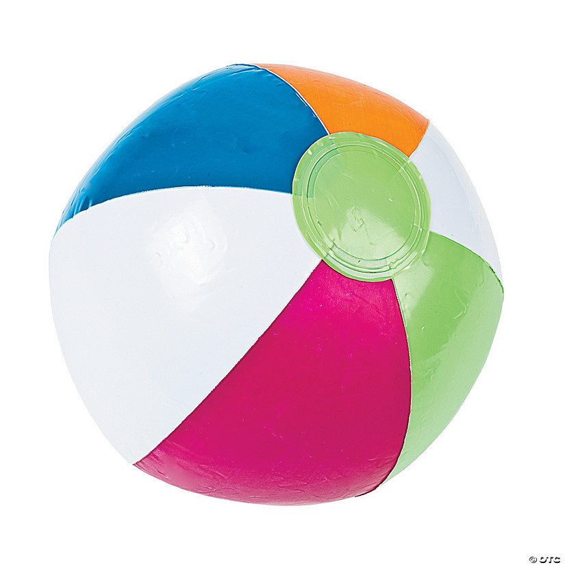 Inflatable 10" Bright Spring Medium Beach Balls - 12 Pc. Image