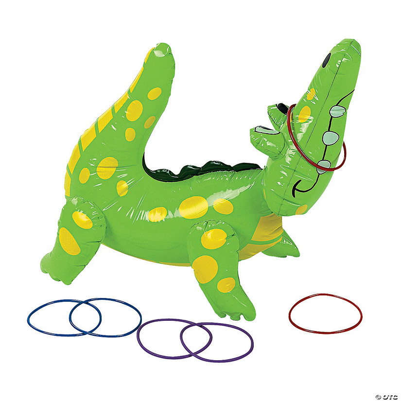Inflatable Alligator Ring Toss Game Image