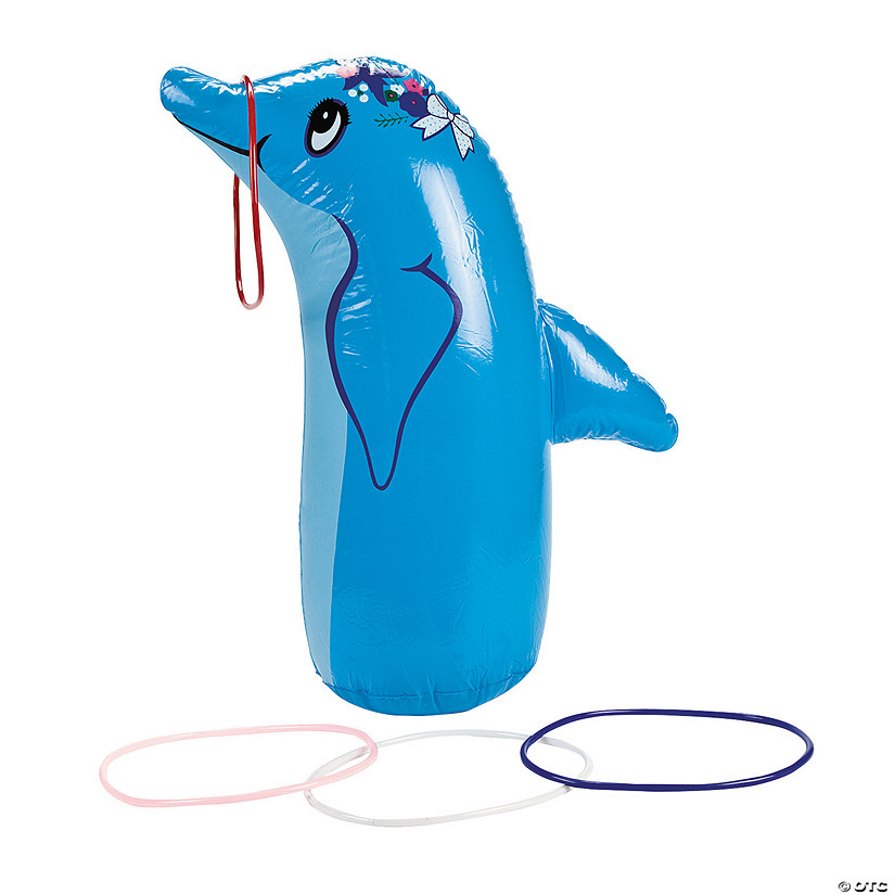 Inflatable Dolphin Ring Toss Game Image