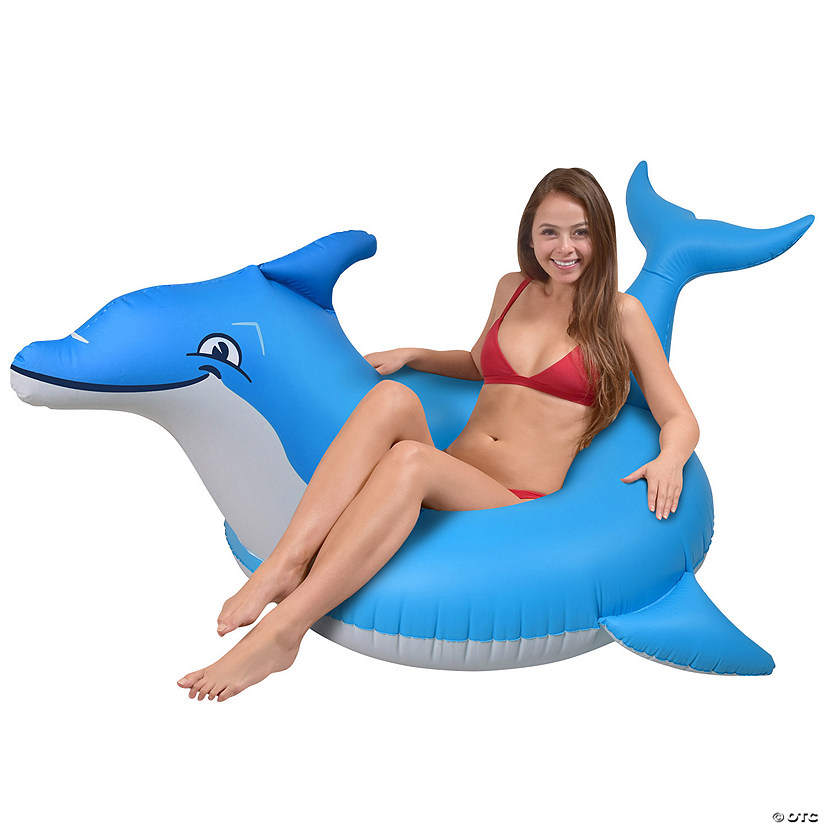 Inflatable GoFloats&#8482; Dolphin Raft Tube Image
