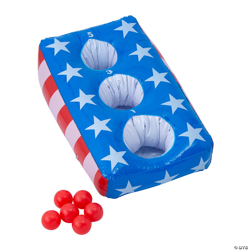 Inflatable Patriotic Ball Toss Game - 7 Pc. Image