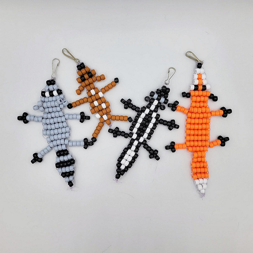 Ink and Trinket Kids DIY Woodland Creatures Bead Animal Craft Kit, Makes 4 Image