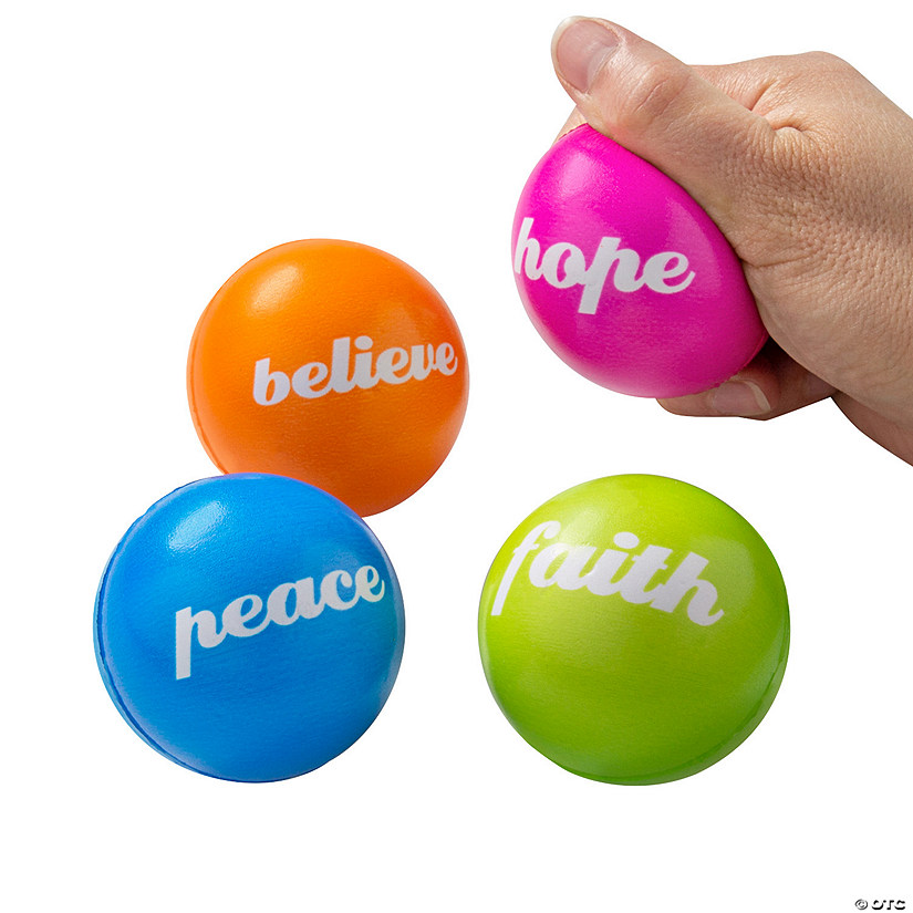Inspirational Stress Balls - 12 Pc. Image