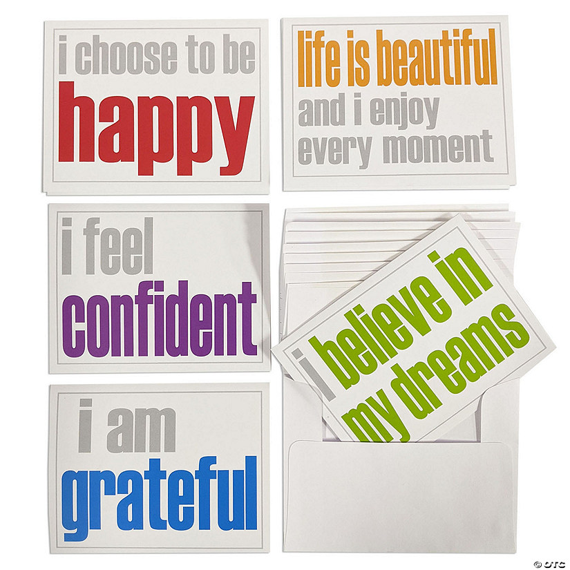 Inspired Minds Confidence Booster Set, Note Cards and Envelopes, 2 Each of 5 Titles Image