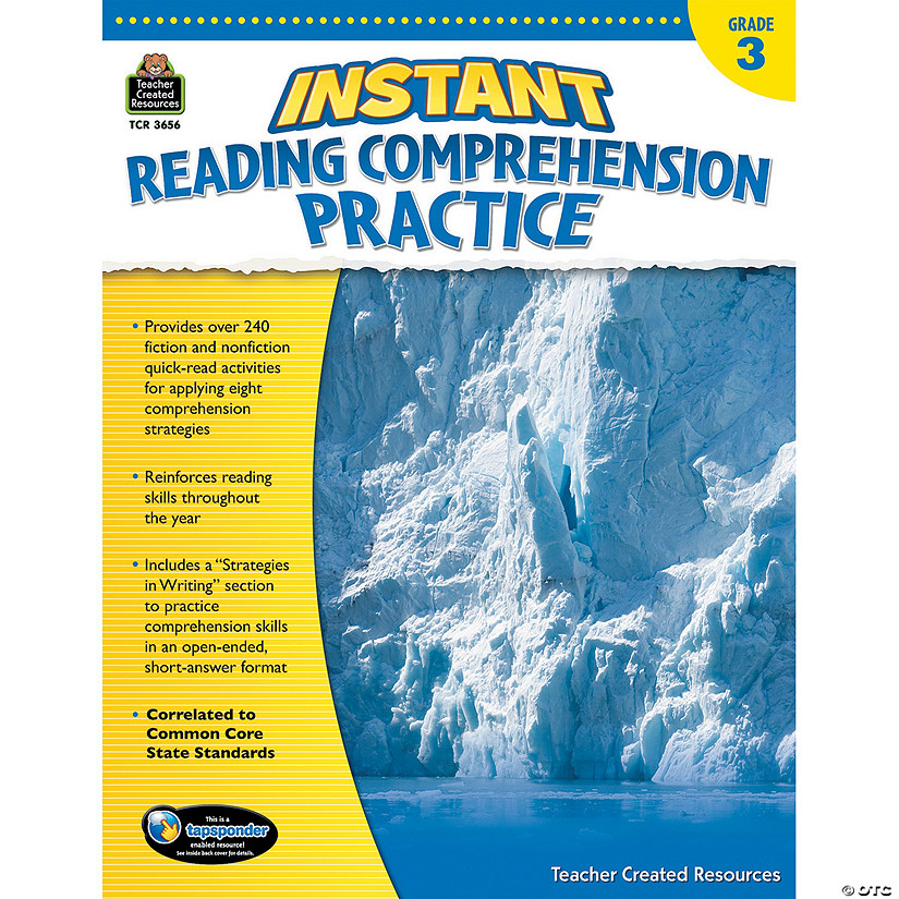 Instant Reading Comprehension Practice: Grade 3 Image