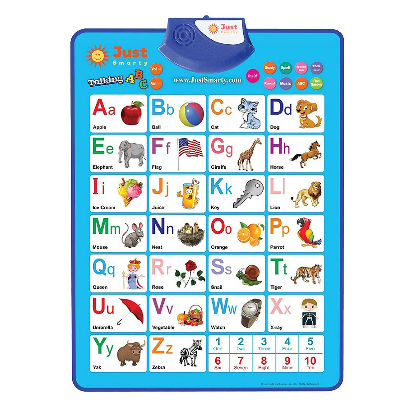 Interactive Alphabet Poster ABC Sensory Developmental Speech Therapy 2-4yr Image