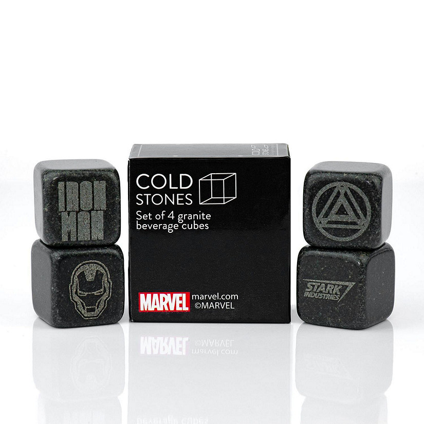 Iron Man Collectible  Marvel Cold Stones Set  Iron Man Granite Beverage Cubes Image