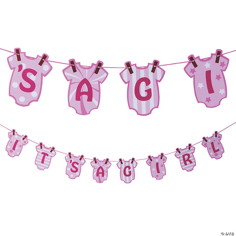 It&#8217;s a Girl Baby Shower Garland Image