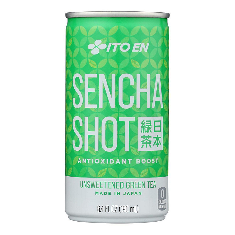 Ito En Unsweetened Japanese Green Tea Sencha Shot- Case of 30 - 6.4 oz Image